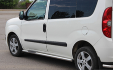 Opel Combo 2012–2018 Siderør (2 stk., rustfrit stål) 60 mm, kort akselafstand foto 2
