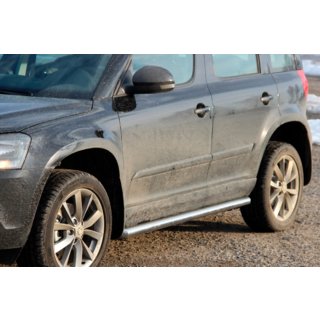 Siderør (2 stk., rustfrit stål) Skoda Yeti 2009–2017 foto 1