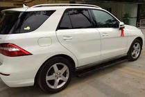 Mercedes GLE/ML Klasse W166 2011–2018 Udtrækkelige sidetrin med udtræksmekanisme (2 stk., aluminium) foto 3