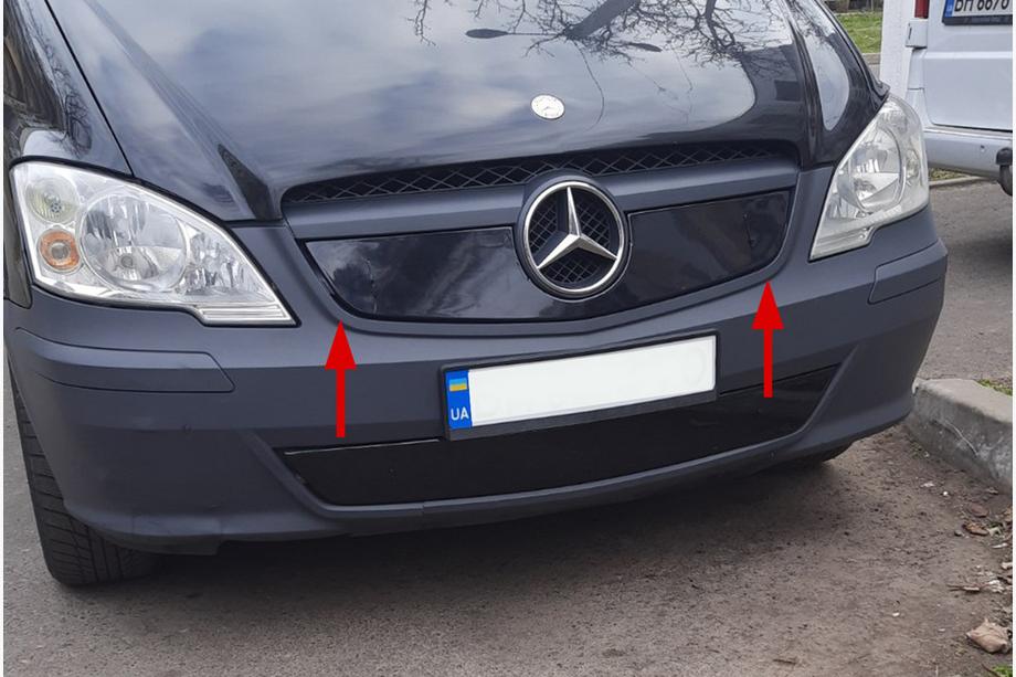 Mercedes Vito W639 2004–2014 Vinterafdaekning til koelergill V1 (2010-2015) Blank Image