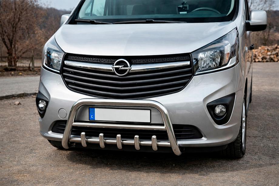 Nissan NV300/Primastar 2016– Frontbøjle WT003-4 (rustfrit stål) Uden logo Image