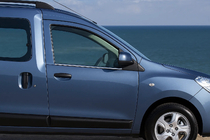 Dacia Dokker 2013–2022 Vindueslister (2 stk., rustfrit stål) foto 2