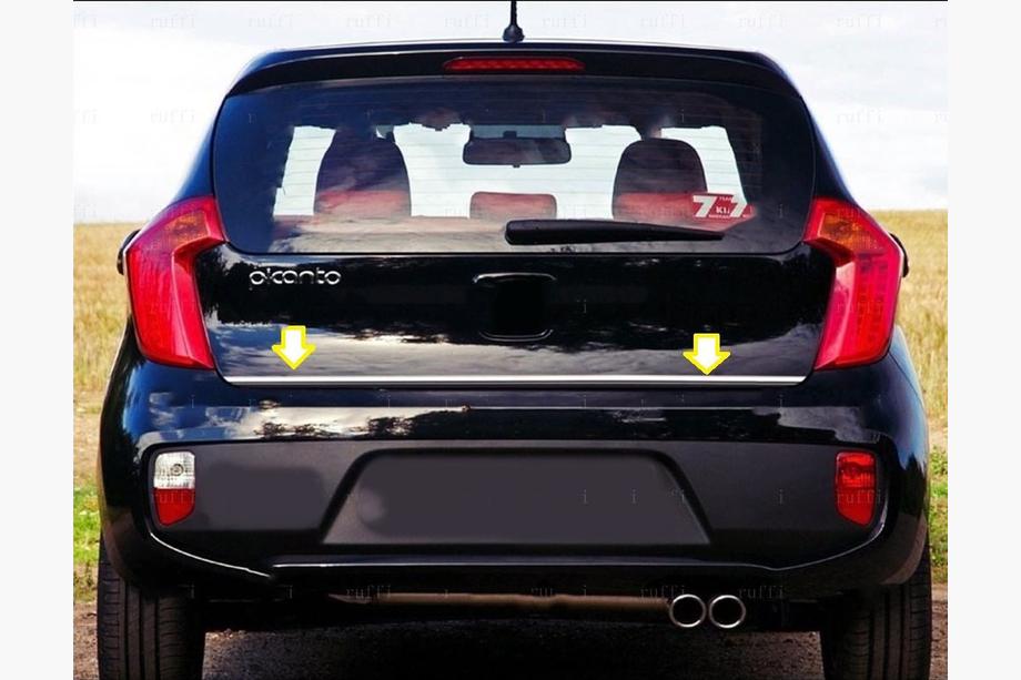 Kia Picanto 2011–2016 Bagagerumskantliste (rustfrit stål) Image