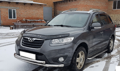 Hyundai Santa Fe 2 2006–2012 Frontbøjle ST014 (rustfrit stål) Ø60/42 mm foto 2