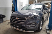Hyundai Tucson TL 2016–2021 Frontbøjle ST014 (rustfrit stål) Ø60/60 mm foto 1