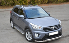 Hyundai Creta 2014–2020 Frontbøjle ST014 (rustfrit stål) Ø60/42 mm foto 1