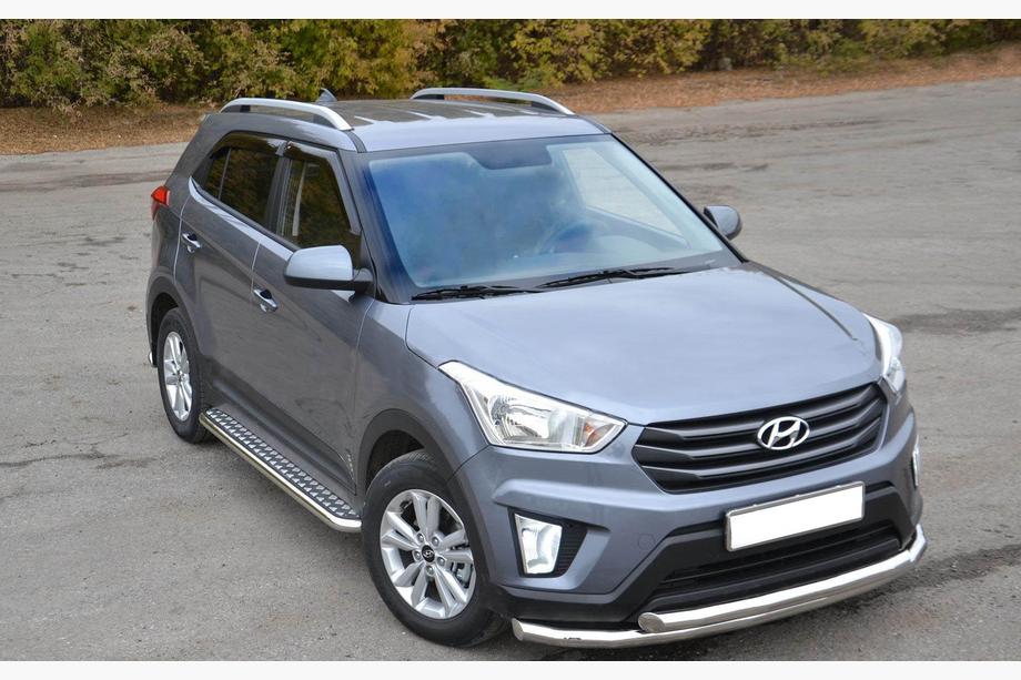 Hyundai Creta 2014–2020 Frontbøjle ST014 (rustfrit stål) Ø60/42 mm Image