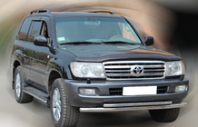Toyota Land Cruiser 100 1998–2007 Frontbøjle ST014 (rustfrit stål) Ø60/42 mm foto 3