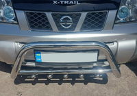 Nissan X-trail T30 2002–2007 Bullbar QT006 (rustfrit stål) foto 1