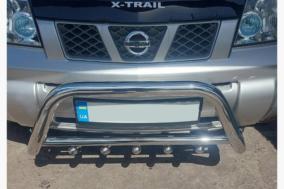 Nissan X-trail T30 2002–2007 Bullbar QT006 (rustfrit stål) Image