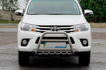 Toyota Hilux 2015– Bullbar QT006 (rustfrit stål) foto 1