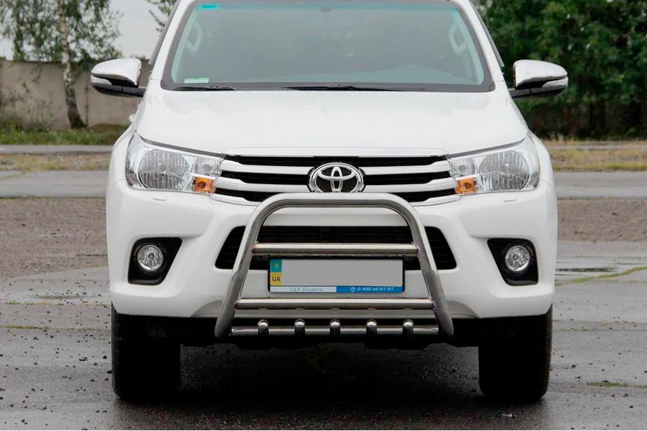 Toyota Hilux 2015– Bullbar QT006 (rustfrit stål) Image