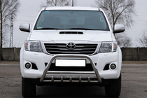 Toyota Hilux 2006–2015 Kængurugitter WT003 (rustfrit stål) foto 1