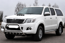 Toyota Hilux 2006–2015 Kængurugitter WT003 (rustfrit stål) foto 2