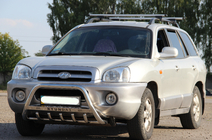 Hyundai Santa Fe 1 2000–2006 Kængurubøjle WT004 (rustfrit stål) foto 1