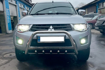 Mitsubishi L200 2006–2015 Kængurubøjle WT004 (rustfrit stål) foto 1