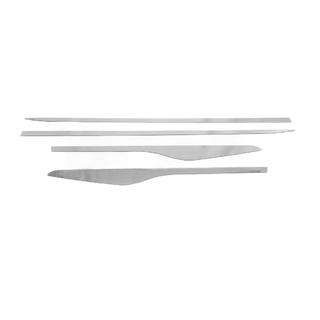 Lige dørlist (4 stk., rustfrit stål) foto 2