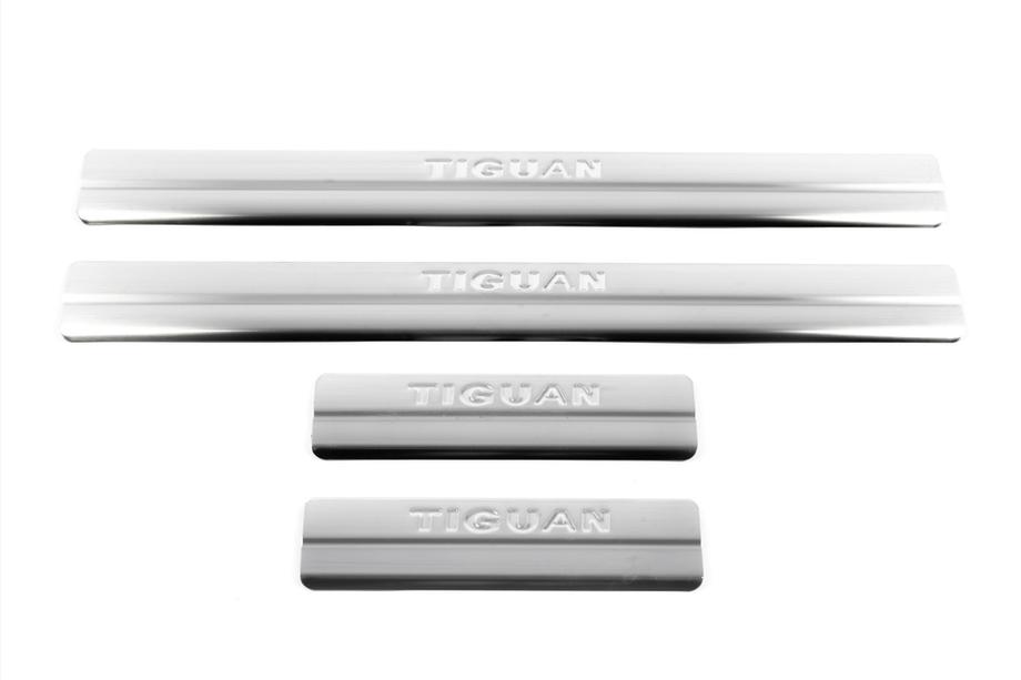 Volkswagen Tiguan 2007–2016 Omsa dørtrinslister (4 stk., rustfrit stål) Foto 2