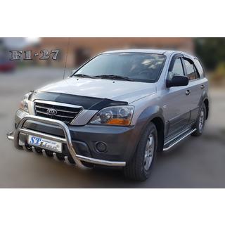 Kængurugitter WT003-Exclusive (rustfrit stål) Kia Sorento I BL 2002–2009 foto 3