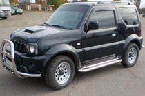 Suzuki Jimny 1998–2018 Kofangerbøjle QT007-Exclusive (med påskrift, rustfri stål) foto 6