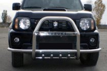 Suzuki Jimny 1998–2018 Kofangerbøjle QT007-Exclusive (med påskrift, rustfri stål) foto 5
