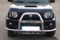 Suzuki Jimny 1998–2018 Kofangerbøjle QT007-Exclusive (med påskrift, rustfri stål) foto 1