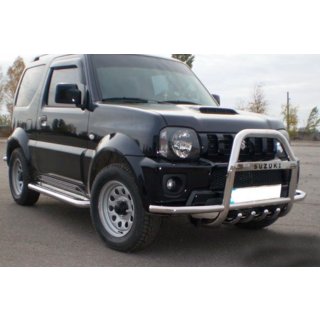 Kofangerbøjle QT007-Exclusive (med påskrift, rustfri stål) Suzuki Jimny 1998–2018 foto 2