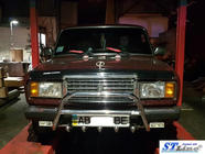 ВАЗ 2107 1982–2012 Bullbar WT003 (42 mm, rustfrit stål) foto 2