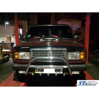 Bullbar WT003 (42 mm, rustfrit stål) ВАЗ 2107 1982–2012 foto 2