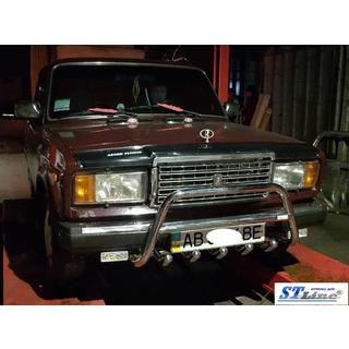 Bullbar WT003 (42 mm, rustfrit stål) ВАЗ 2107 1982–2012 foto 3