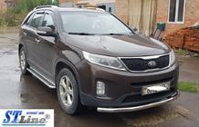 Kia Sorento II XM 2009–2014 Frontbøjle ST008 (2013-2015, rustfrit stål) foto 2