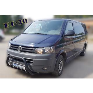 Bullbar WT003 Black (rustfrit stål) Volkswagen T5 2010–2015 foto 2