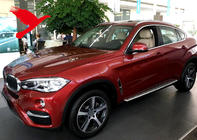 BMW X6 F16 2014–2019 Integrerede tagrælinger i krom OEM (aluminium, montering med lim) foto 2