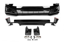 Toyota Land Cruiser Prado 150 2009–2023 Kofangerlip til for- og bagkofanger Modelista V1 (2017-) Hvid farve foto 3