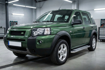 Land Rover Freelander I 1997–2006 Sidetrin Maydos V2 (2 stk., aluminium ↗ rustfrit stål) foto 2