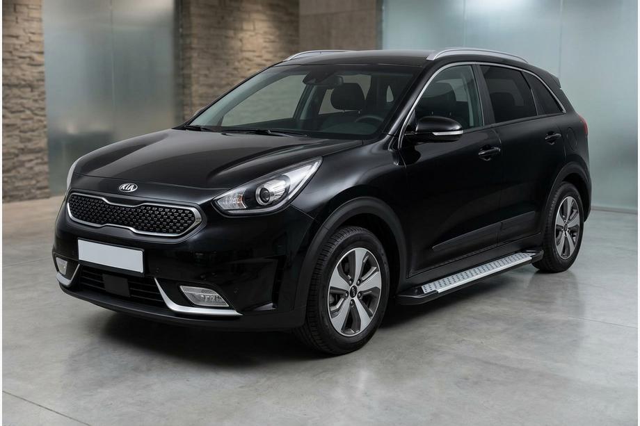 Kia Niro 2016–2021 Sidetrin Allmond Grey (2 stk., aluminium) Image