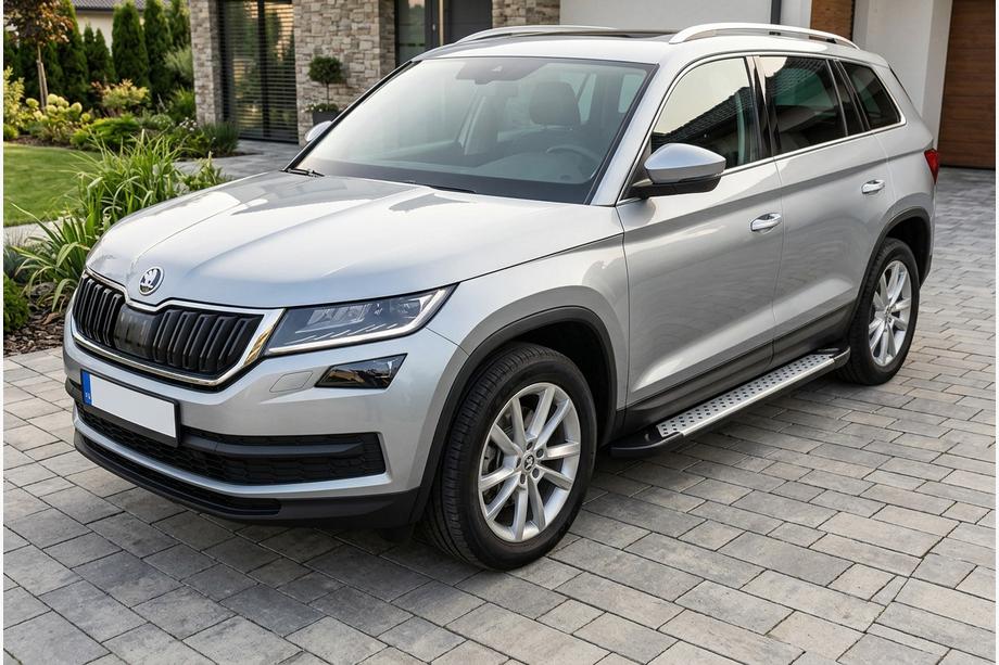 Skoda Kodiaq 2016–2023 Sidetrin Allmond Grey (2 stk., aluminium) Image