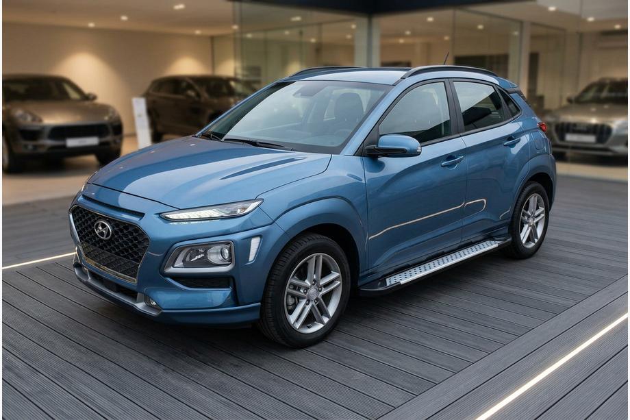 Hyundai Kona 2017–2023 Sidetrin Allmond Grey (2 stk., aluminium) Image