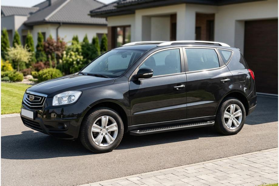 Geely Emgrand X7 2011– Sidetrin Allmond Black (2 stk., aluminium) Image