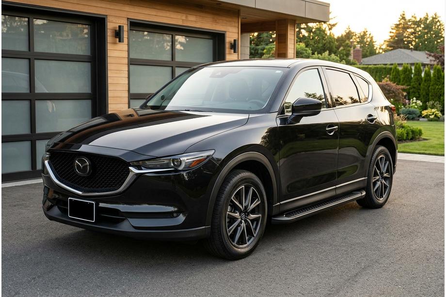Mazda CX-5 2017–2025 Sidetrin Allmond Black (2 stk., aluminium) Image