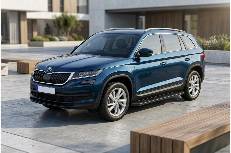 Skoda Kodiaq 2016–2023 Sidetrin Allmond Black (2 stk., aluminium) Image