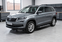 Skoda Kodiaq 2016–2023 Sunrise sidetrin (2 stk., aluminium) foto 1
