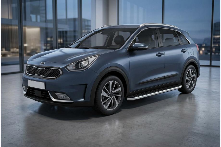 Kia Niro 2016–2021 Sidetrin Tayga Grey (2 stk., aluminium) Image
