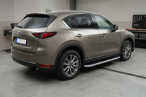 Mazda CX-5 2017–2025 Sidetrin Tayga Grey (2 stk., aluminium) foto 1
