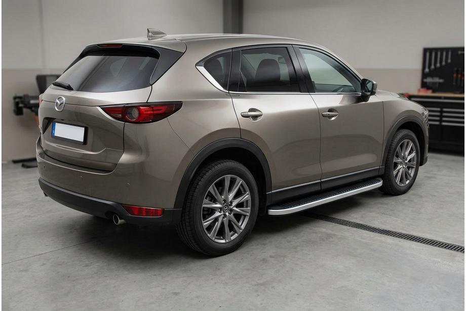 Mazda CX-5 2017–2025 Sidetrin Tayga Grey (2 stk., aluminium) Image