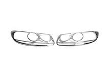 Hyundai Santa Fe 2 2006–2012 Krom forlygterammer (2006-2010, 2 stk., plast) foto 1