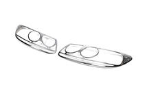Hyundai Santa Fe 2 2006–2012 Krom forlygterammer (2006-2010, 2 stk., plast) foto 2