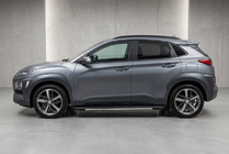Hyundai Kona 2017–2023 Sideskørter Bosphore Grey (2 stk., aluminium) foto 1