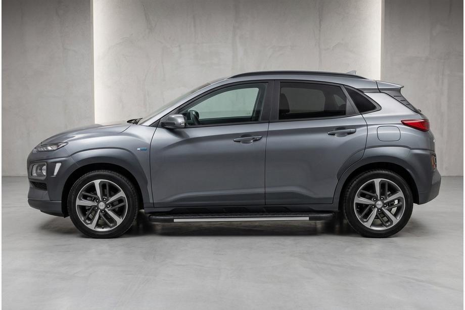 Hyundai Kona 2017–2023 Sideskørter Bosphore Grey (2 stk., aluminium) Image
