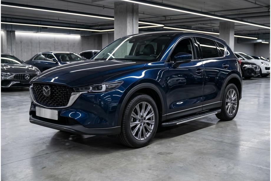 Mazda CX-5 2017–2025 Sideskørter Bosphore Grey (2 stk., aluminium) Image